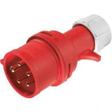 400V Stickpropp, Röd, 16A med kabel