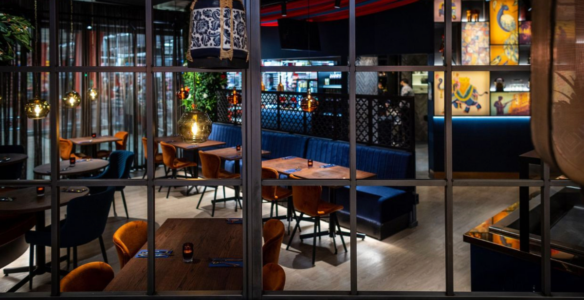 Restaurangmiljö hos Daawat