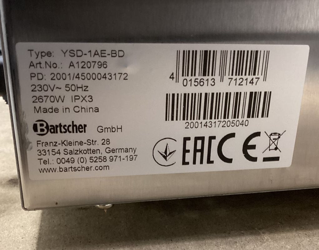 Bartscher Ugn