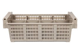 Bestickslåda 43x21 cm Beige, Polypropylen