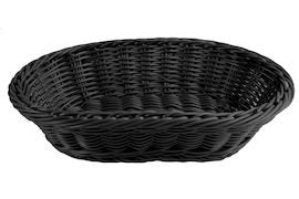 Brödkorg 29x18,5 cm Svart, 3 mm polypropylen tråd