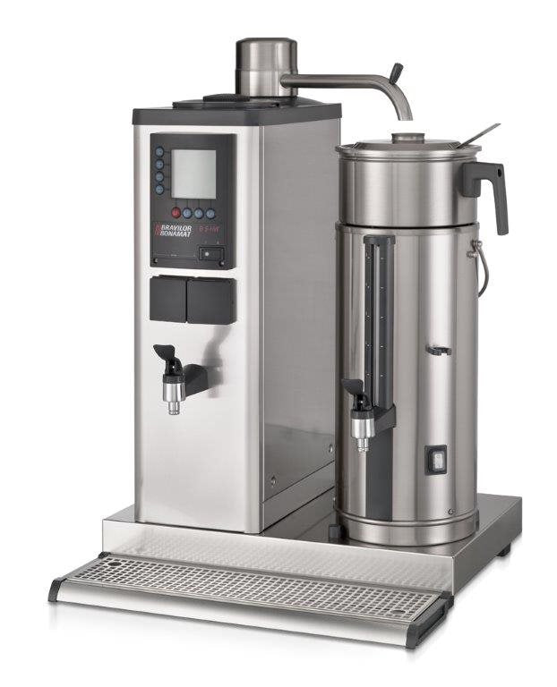 Urnbryggare B5 HW, 1 Behållare V/H, Varmvattenkran, 5 L