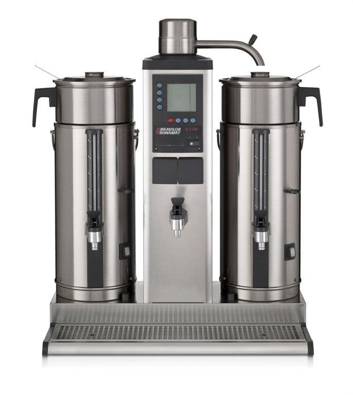 Urnbryggare B5 HW, 2 Behållare, Varmvattenkran, 5 L