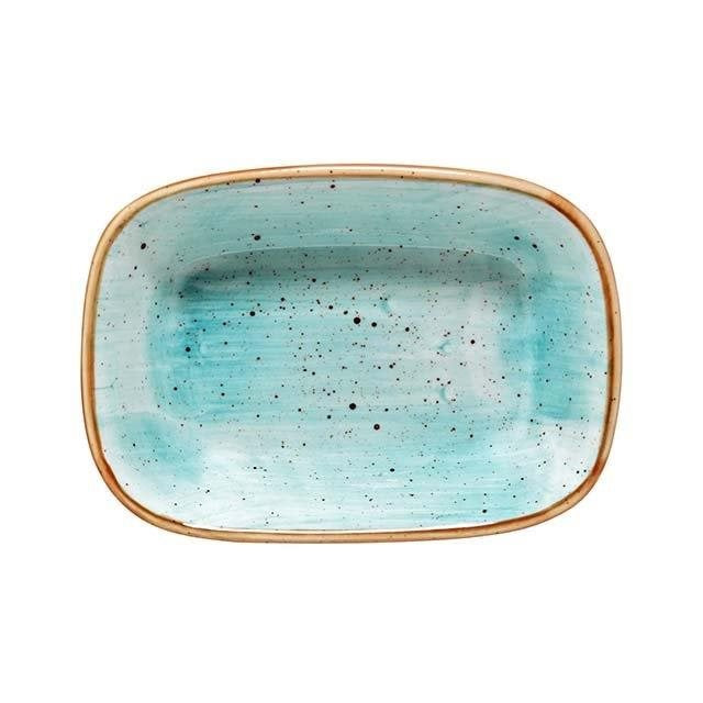 Gourmet 17 cm Rectangular Plate Aqua