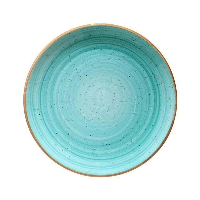 Tallrik flat D19cm Aqua