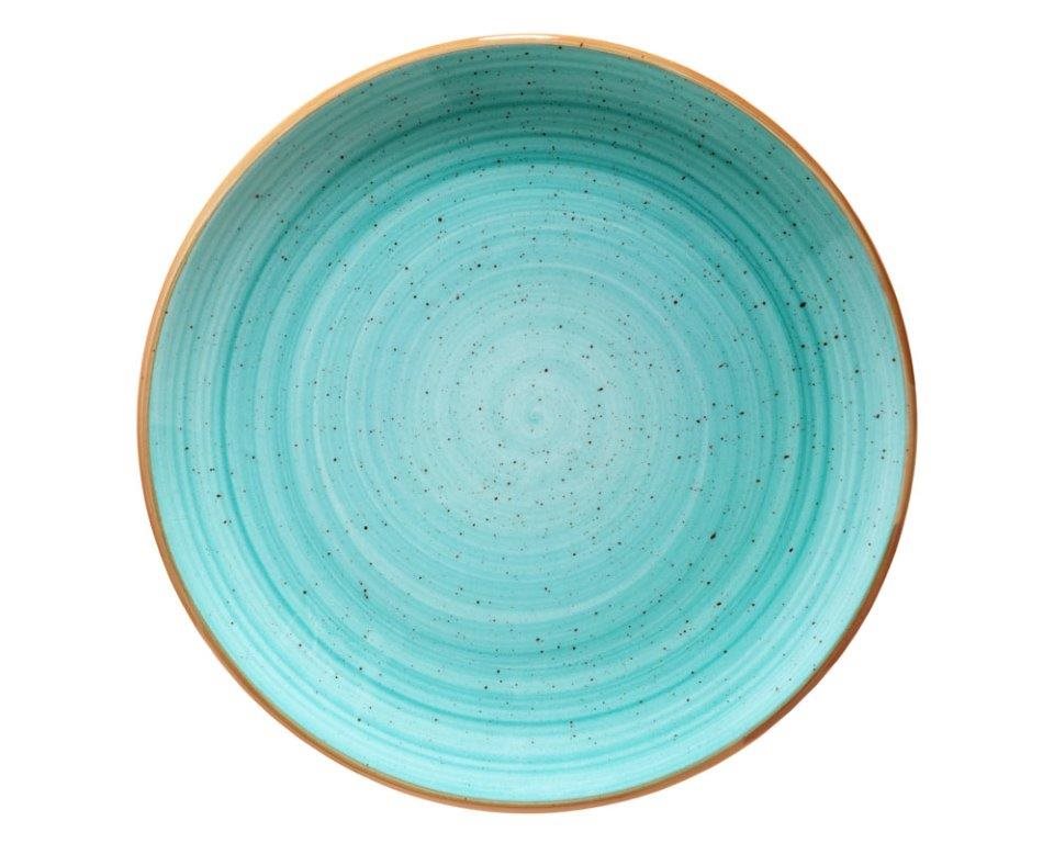 Tallrik flat D27cm Aqua