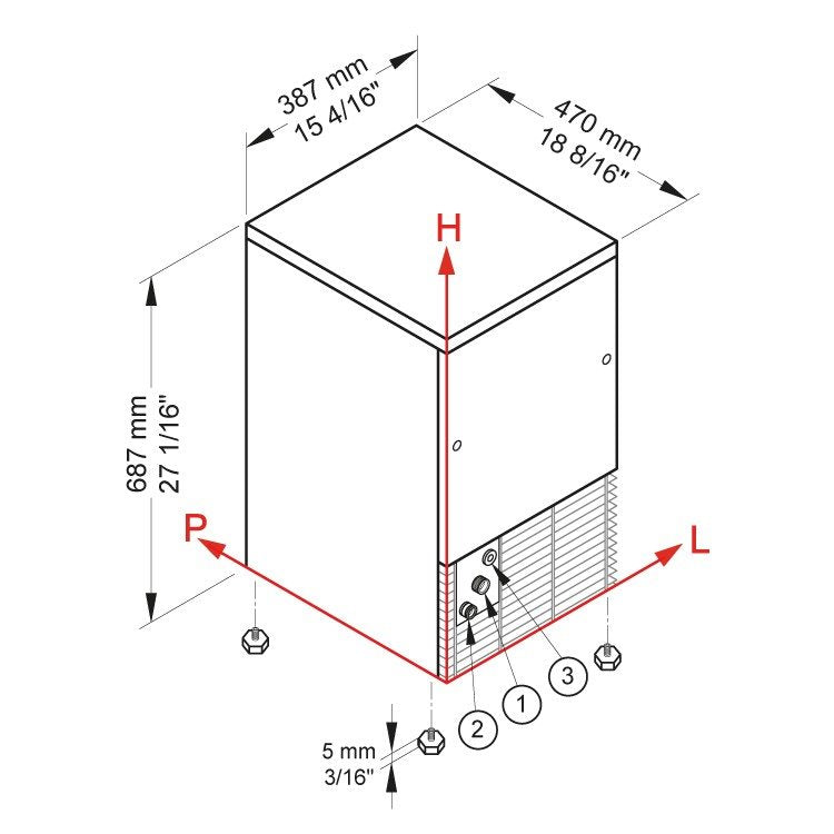 Ismaskin, CB 249 HC B-QUBE, 29 kg/dygn