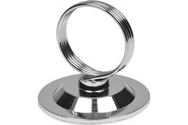 Menyhållare med ring, Zink + järn, förkromat
