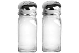Salt & pepparset, Rostfritt, glas