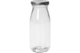 Serveringsflaska 250 ml, Med skruvlock i metall,
