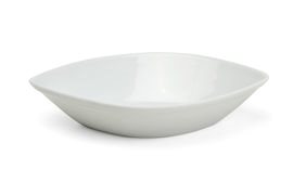 Skål 12x8 cm låg Vit, Fältspatporslin,