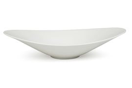 Skål 32x19 cm, oval, Förstärkt benporslin,