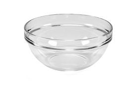 Skål Ø 17 cm, stapelbar, Härdat glas, 1,1 L,