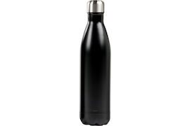 Ståltermos flaska 0,75 L, svart, Skruvkork