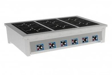 Induktionsspis Bänk, FSIB6029 Pro, 6 zoner, 250x250mm, 21 kW