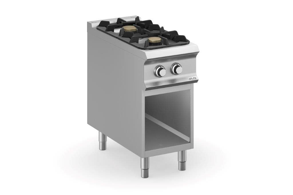 2 gasbrännare 22kW öppet skåp, Domina Pro 900
