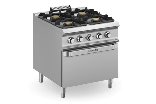4 gasbrännare 36kW med El-ugn , Domina Pro 900