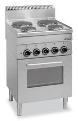 Elektrisk spis  - 4 plattor - Elektrisk ugn - Grill