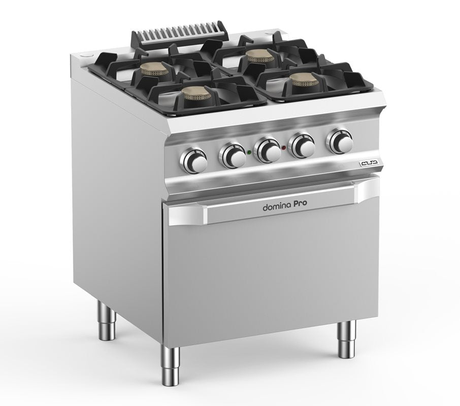 Gasspis med elugn , 4brännare - Domina Pro 700