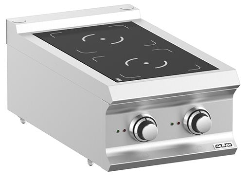 Induktionsspis, bänkmodell, 2 kokzoner- Domina Pro 700