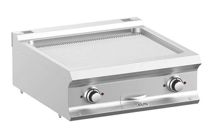 Stekhäll El, Räfflad/krom 2x5kw bänk Domina Pro 700