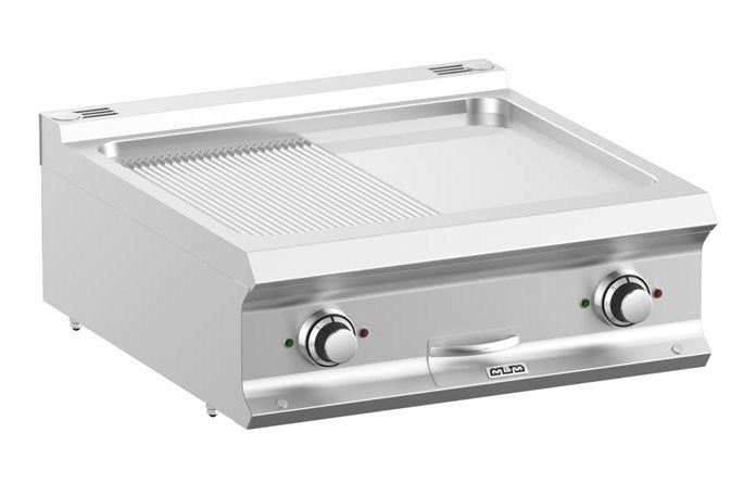 Stekhäll El, Räfflad/krom/Slät 2x5kw bänk Domina Pro 700