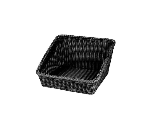 Brödkorg i pp plast, kvadr, Svart