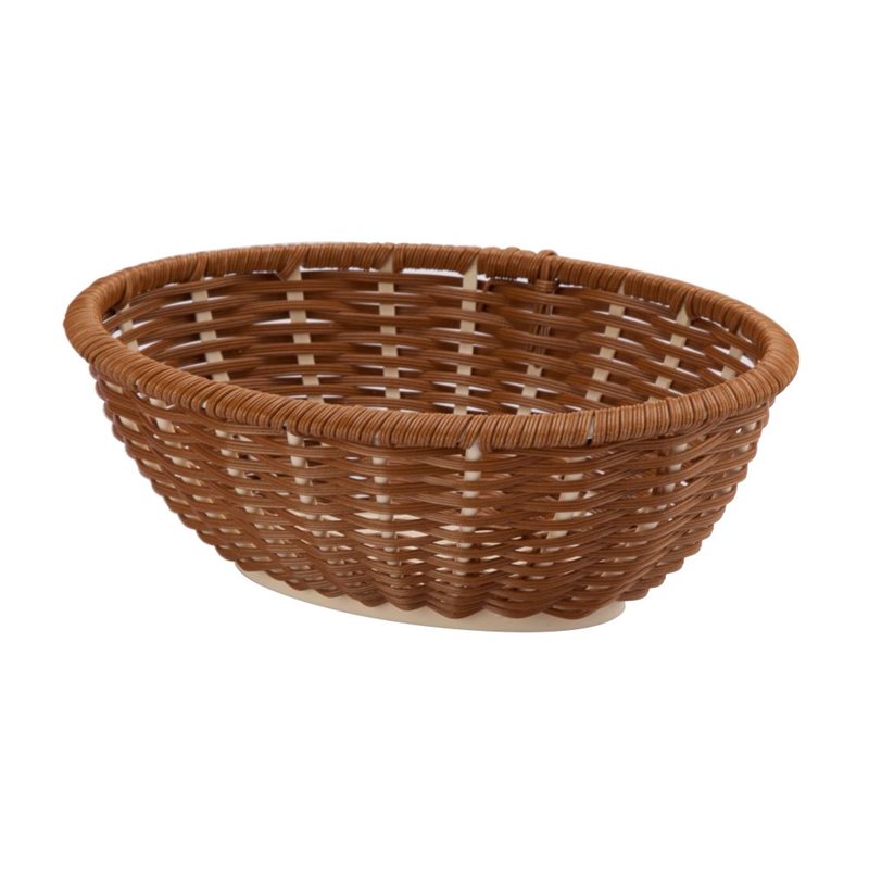 Brödkorg oval Brun PP plast