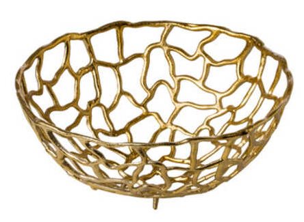Guldfärgad korg , D38cm
