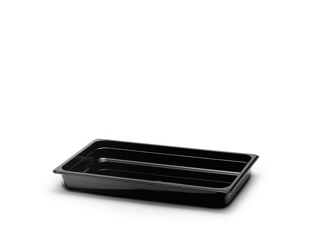 Polycarbonat kantin, Svart. GN 1/1.