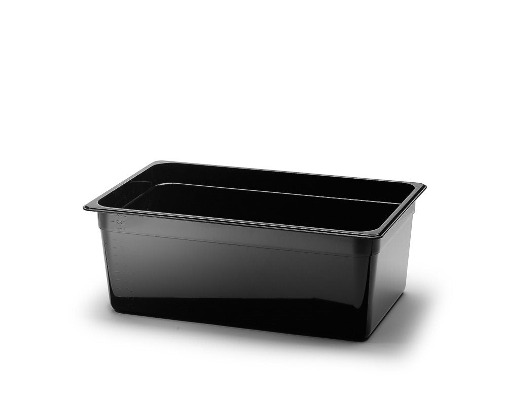Polycarbonat kantin, Svart. GN 1/1.