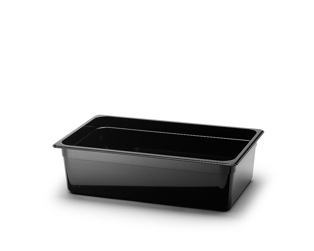 Polycarbonat kantin, Svart. GN 1/1.