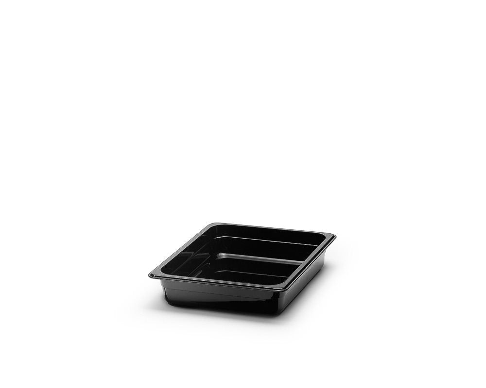 Polycarbonat kantin, Svart. GN 1/2.