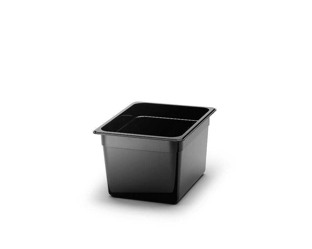 Polycarbonat kantin, Svart. GN 1/2.