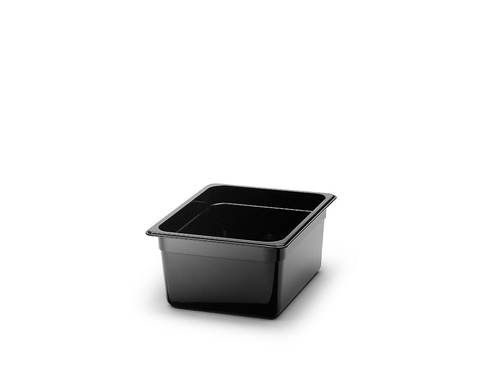 Polycarbonat kantin, Svart. GN 1/2.
