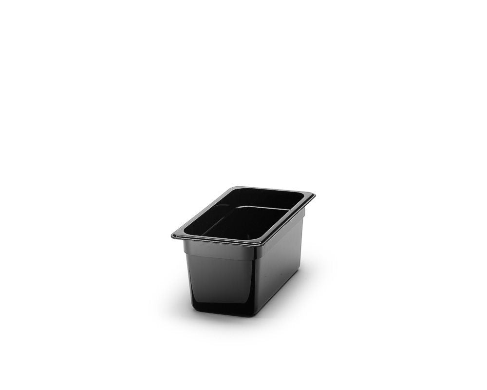Polycarbonat kantin, Svart. GN 1/3.
