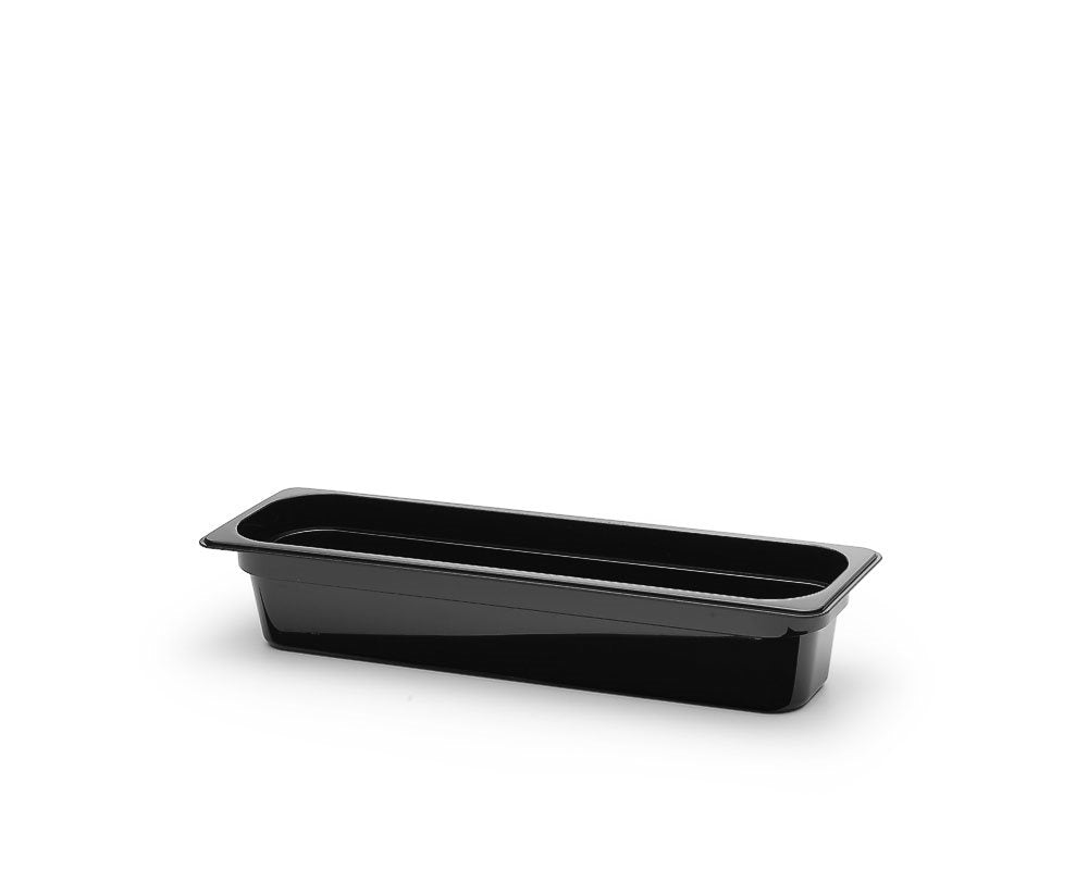 Polycarbonat kantin, Svart. GN 2/4.