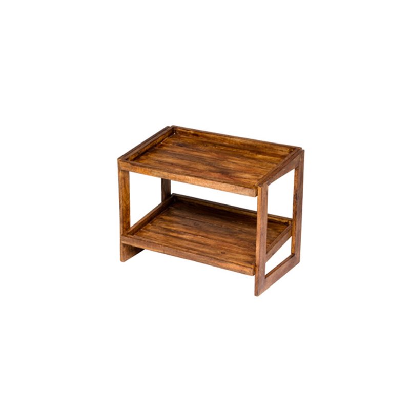 Wooden buffeé bord 2 våning.  32x58x44 cm