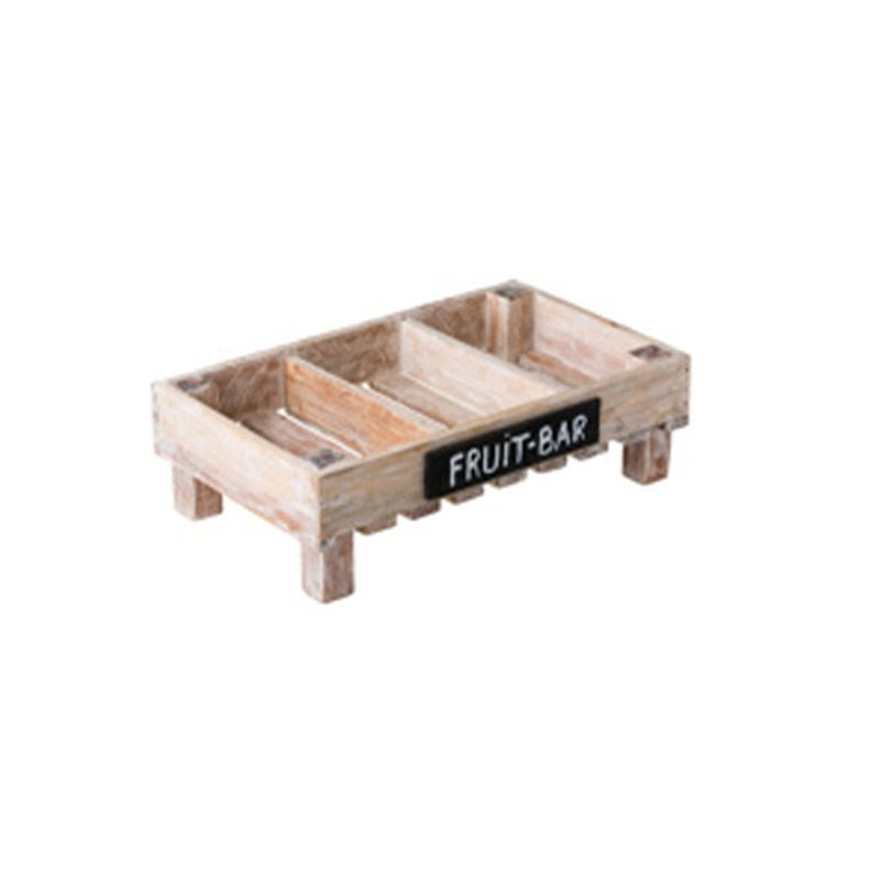 Wooden Trälåda 3-fack  50x30x15cm