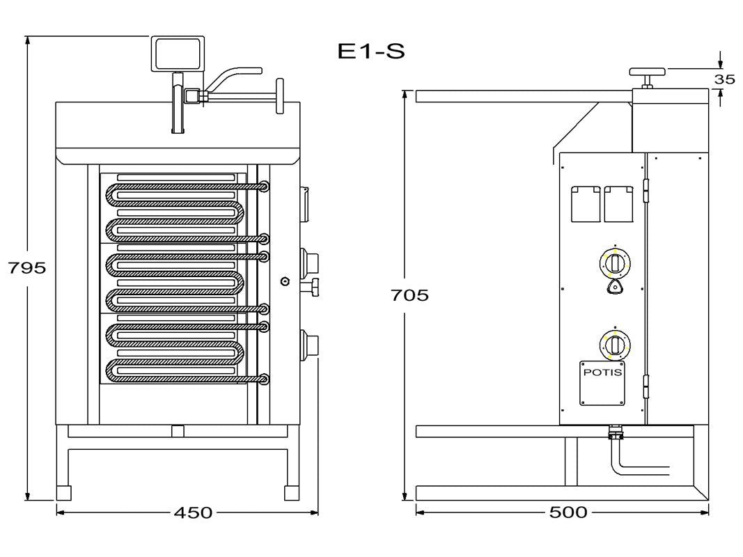 Kebabgrill E1-S