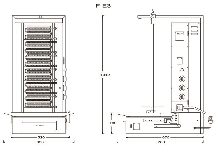 Kebabgrill F E3-S