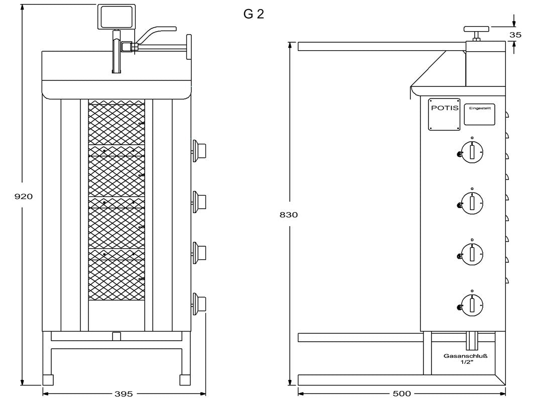Kebabgrill G2 Gas