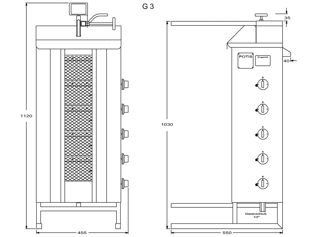 Kebabgrill G3 Gasol