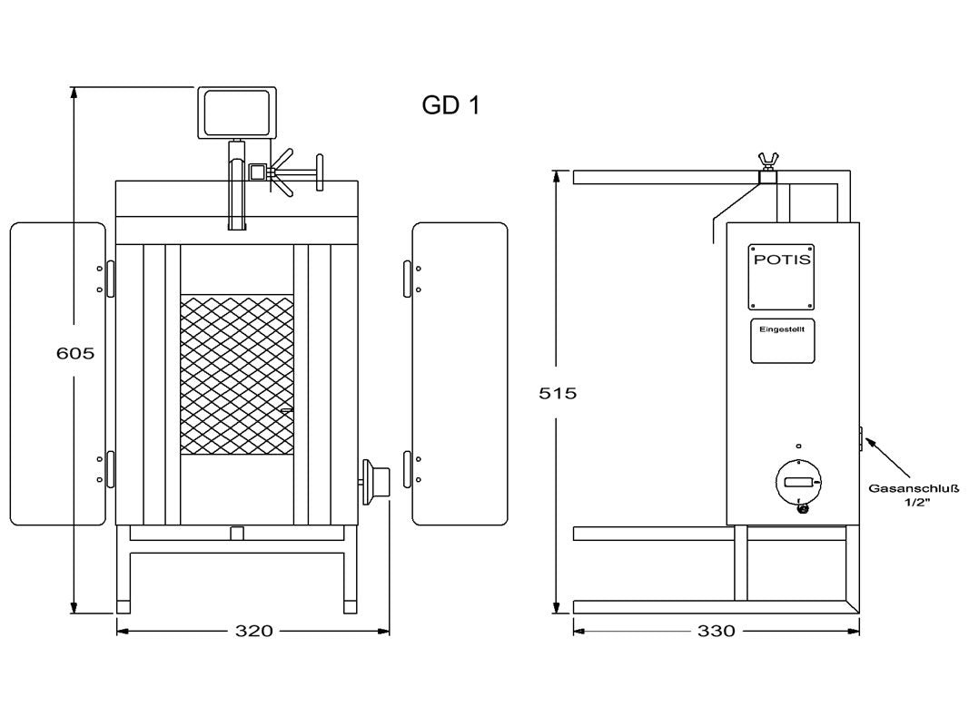 Kebabgrill GD1 Gas