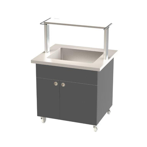 Buffékylvagn 2 GN 1/1, 0,3kW, +3˚C till +8˚C