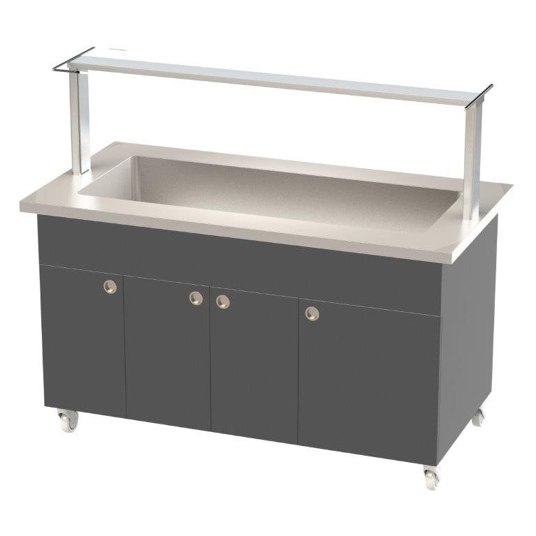 Buffékylvagn 4 GN 1/1, 0,3kW, +3˚C till +8˚C