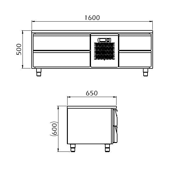 Grillkylbänk 1600, Smart Line