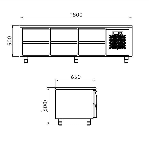 Grillkylbänk 1800,Smart Line