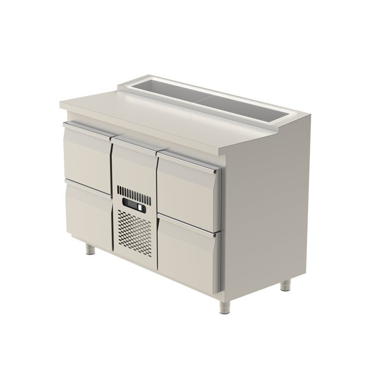 Kylbänk 1300 1/6 lutade ränna Smart Line
