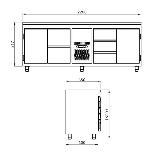 Kylbänk 2300,Smart Line